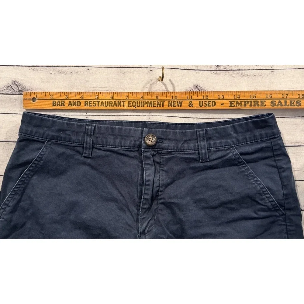 Chubbies Mens The Armadas Short Sz 33 Flat Front Stretch Twill Blue 7